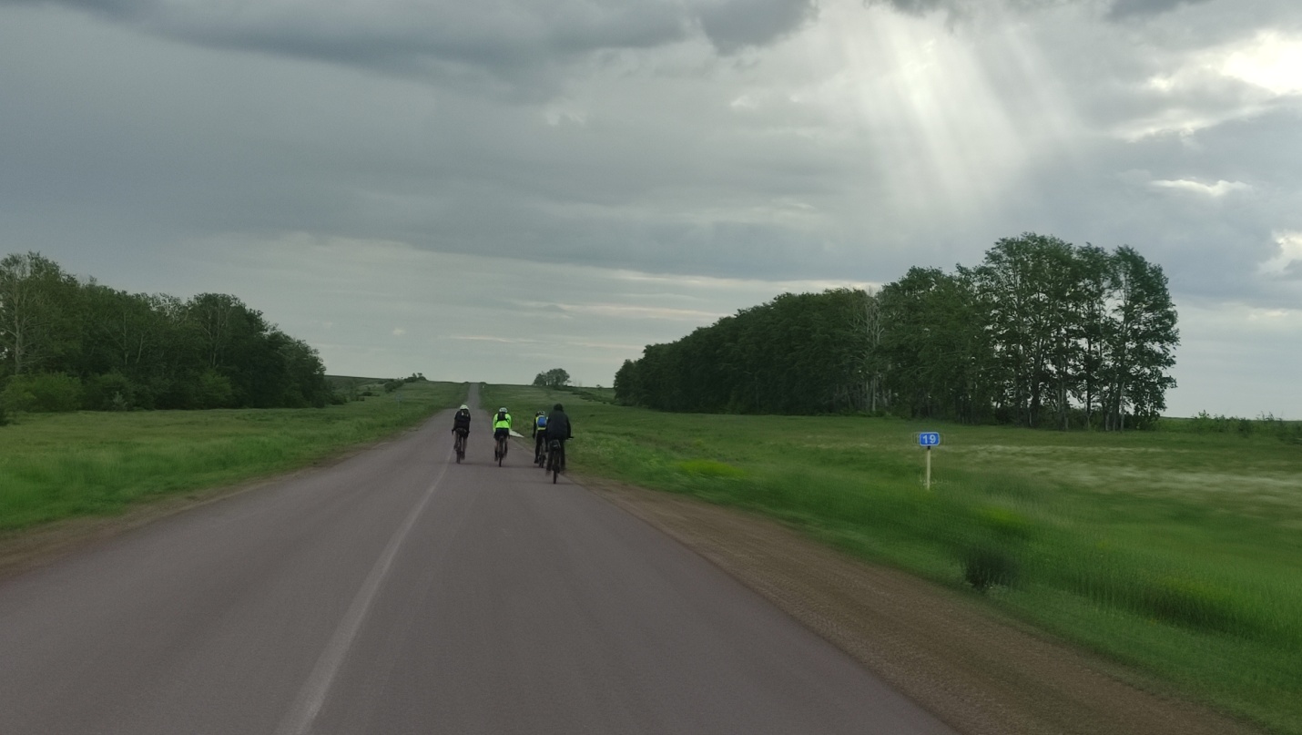 Дорога на пути в Тогызкудук